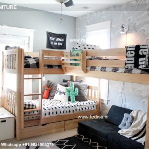 Kids Bedroom Design Bunk Bed Best Kids Room Ideas Model No - 0798