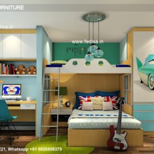 Kids Bedroom Design Bunk Bed Best Kids Room Ideas Model No - 1491