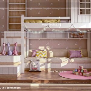 Kids Bedroom Design Bunk Bed Best Kids Room Ideas Model No - 2315