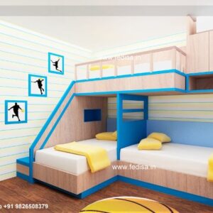 Kids Bedroom Design Bunk Bed Best Kids Room Ideas Model No - 2659