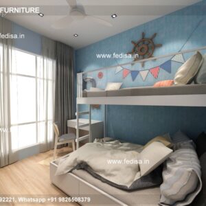 Kids Bedroom Design Bunk Bed Best Kids Room Ideas Model No - 2787