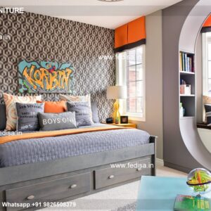 Kids Bedroom Design Bunk Bed Best Kids Room Ideas Model No - 2816