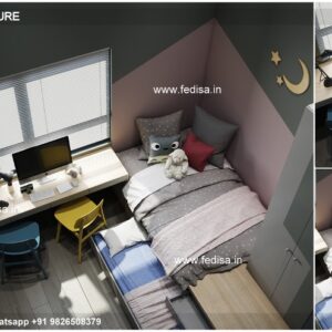 Kids Bedroom Design Bunk Bed Best Kids Room Ideas Model No - 2819