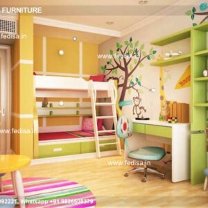 Kids Bedroom Design Bunk Bed Best Kids Room Ideas Model No - 2876