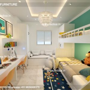 Kids Bedroom Design Bunk Bed Best Kids Room Ideas Model No - 3333