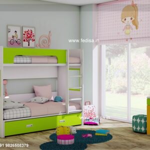 Kids Bedroom Design Bunk Bed Best Kids Room Ideas Model No - 3385