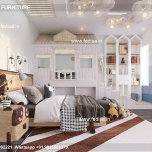 Kids Bedroom Design Bunk Bed Best Kids Room Ideas Model No - 4052