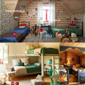 Kids Bedroom Design Bunk Bed Best Kids Room Ideas Model No - 4189