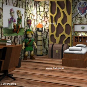 Kids Bedroom Design Bunk Bed Best Kids Room Ideas Model No - 4852