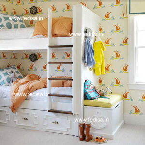 Kids Bedroom Design Bunk Bed Best Kids Room Ideas Model No - 5013