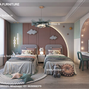 Kids Bedroom Design Bunk Bed Best Kids Room Ideas Model No - 5052