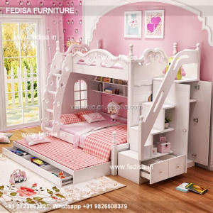 Kids Bedroom Design Bunk Bed Best Kids Room Ideas Model No - 6122