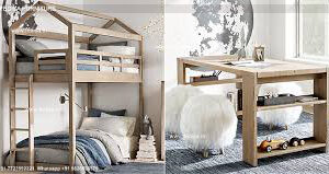 Kids Bedroom Design Bunk Bed Best Kids Room Ideas Model No - 6301