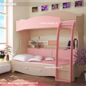 Kids Bedroom Design Bunk Bed Best Kids Room Ideas Model No - 6451