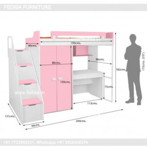 Kids Bedroom Design Bunk Bed Best Kids Room Ideas Model No - 6563