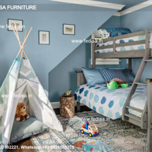 Kids Bedroom Design Bunk Bed Best Kids Room Ideas Model No - 6629