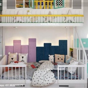Kids Bedroom Design Bunk Bed Best Kids Room Ideas Model No - 6875