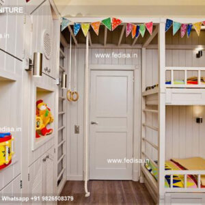 Kids Bedroom Design Bunk Bed Best Kids Room Ideas Model No - 7105