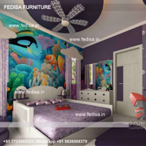 Kids Bedroom Design Bunk Bed Best Kids Room Ideas Model No - 7117