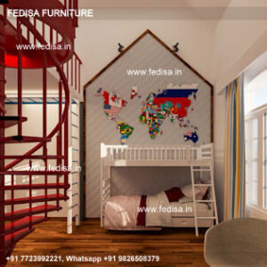 Kids Bedroom Design Bunk Bed Best Kids Room Ideas Model No - 7119