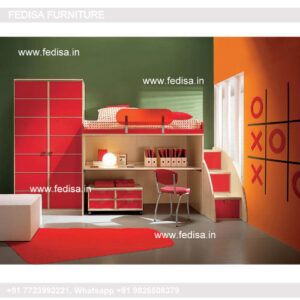 Kids Bedroom Design Bunk Bed Best Kids Room Ideas Model No - 7152