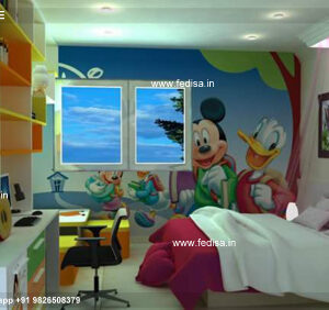 Kids Bedroom Design Bunk Bed Best Kids Room Ideas Model No - 7155