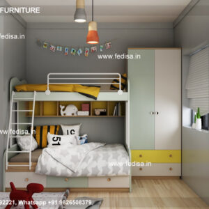 Kids Bedroom Design Bunk Bed Best Kids Room Ideas Model No - 7340