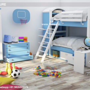 Kids Bedroom Design Bunk Bed Best Kids Room Ideas Model No - 7734