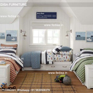 Kids Bedroom Design Bunk Bed Best Kids Room Ideas Model No - 8015