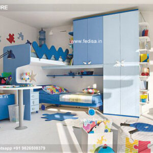 Kids Bedroom Design Bunk Bed Best Kids Room Ideas Model No - 8216