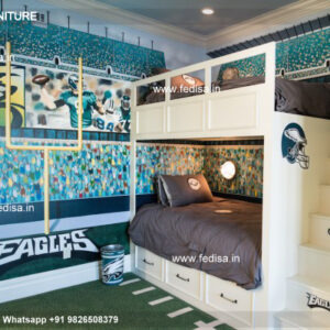 Kids Bedroom Design Bunk Bed Best Kids Room Ideas Model No - 8221