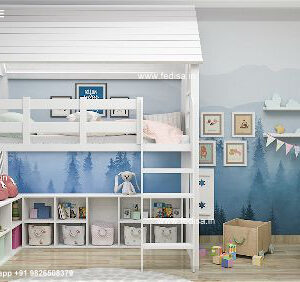 Kids Bedroom Design Bunk Bed Best Kids Room Ideas Model No - 9126