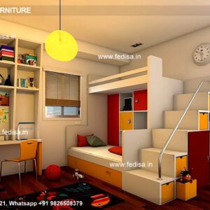 Kids Bedroom Design Bunk Bed Best Kids Room Ideas Model No - 9549